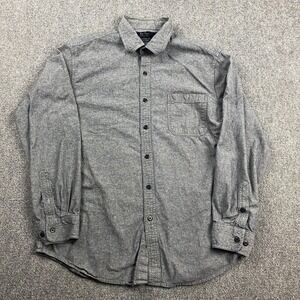 Nat Nast Shirt Men's Large Gray Button Up American Fit Luxury‎ Originals Adults